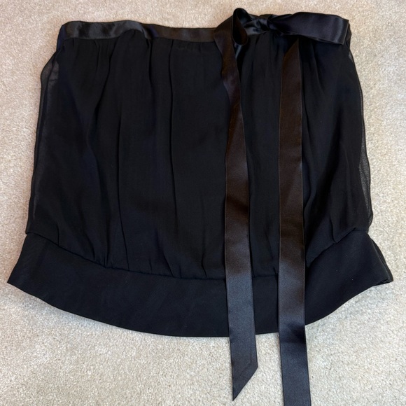 Shoshanna Tops - Shoshanna Black 100% Silk Strapless Blouse Size 2